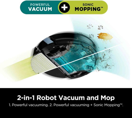 SHARK RV2620WD AI Ultra Robot Vacuum and Mop (Black/ Mocha)