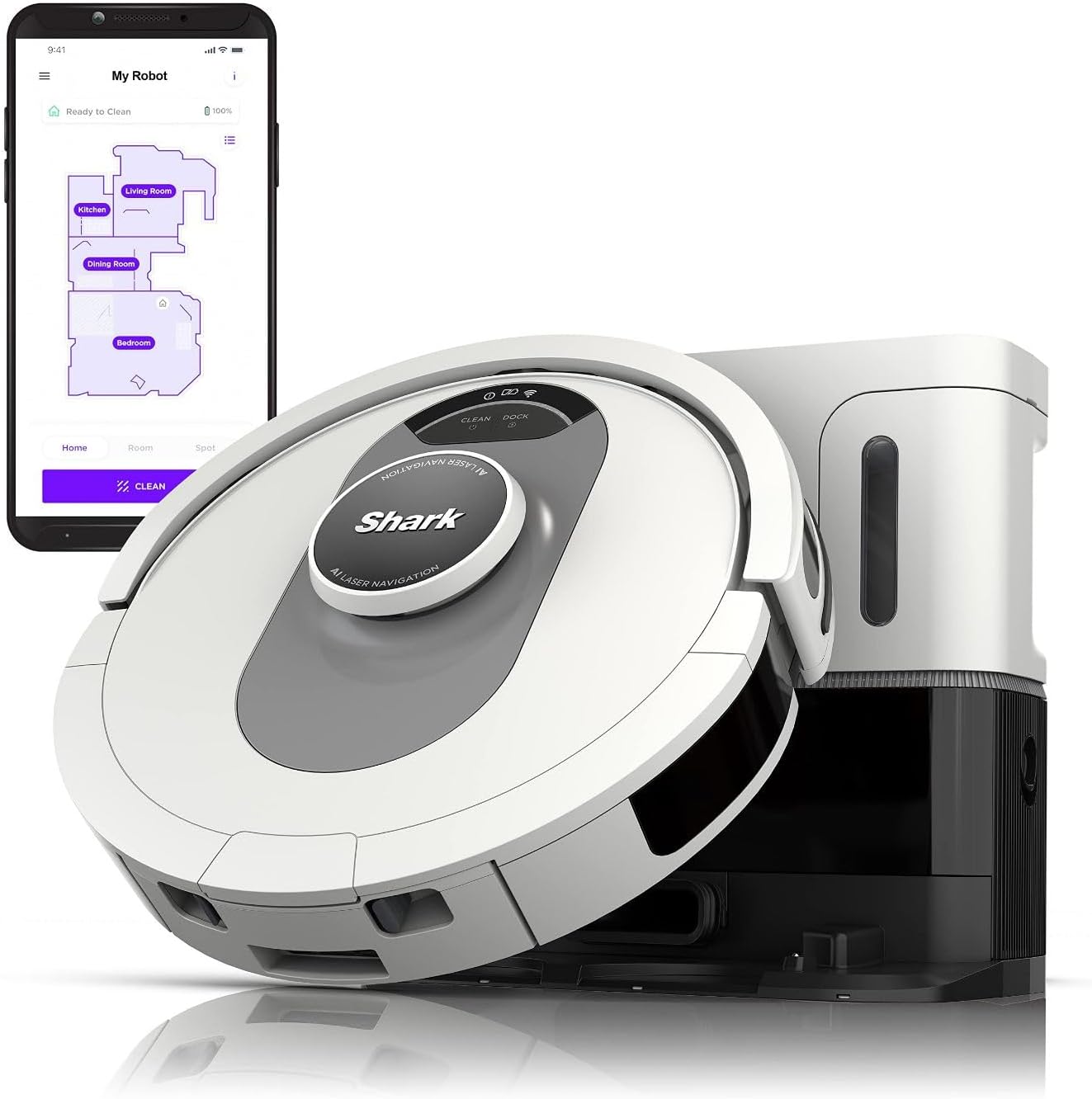 Shark AI Ultra Voice Control Robot Vacuum  (Silver/Black)