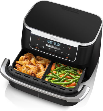 Ninja DZ071 Foodi 6-in-1 DualZone FlexBasket Air Fryer (Black)