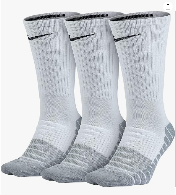 Nike Unisex Everyday Plus Cushioned Crew Socks (2 Pairs)